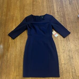 Halogen dark blue tailored dress.